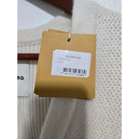 Sandro Martie Flared Sleeve Cardigan In Ecru - Size 1 (US Small) - Picture 8 of 13